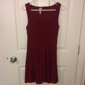 Alya Cranberry Dress Sz M